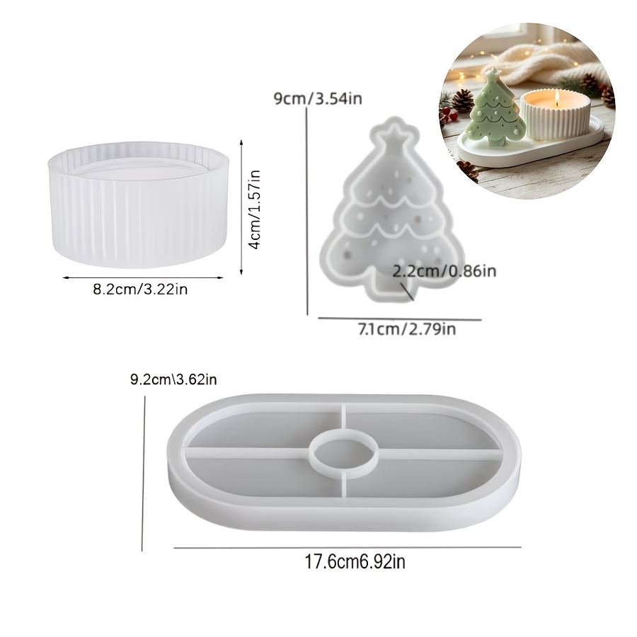 3-piece set resin silicone mol - Silicone Epoxy Resin Molds Set recension och pris