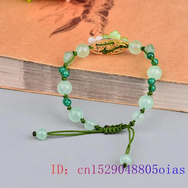 Green Jade Flower Bracelet Amu - Beading recension och pris