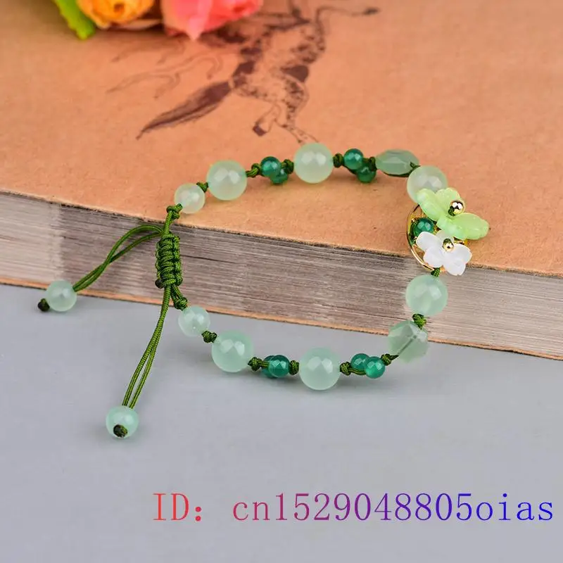 Green Jade Flower Bracelet Amu - Beading recension och pris