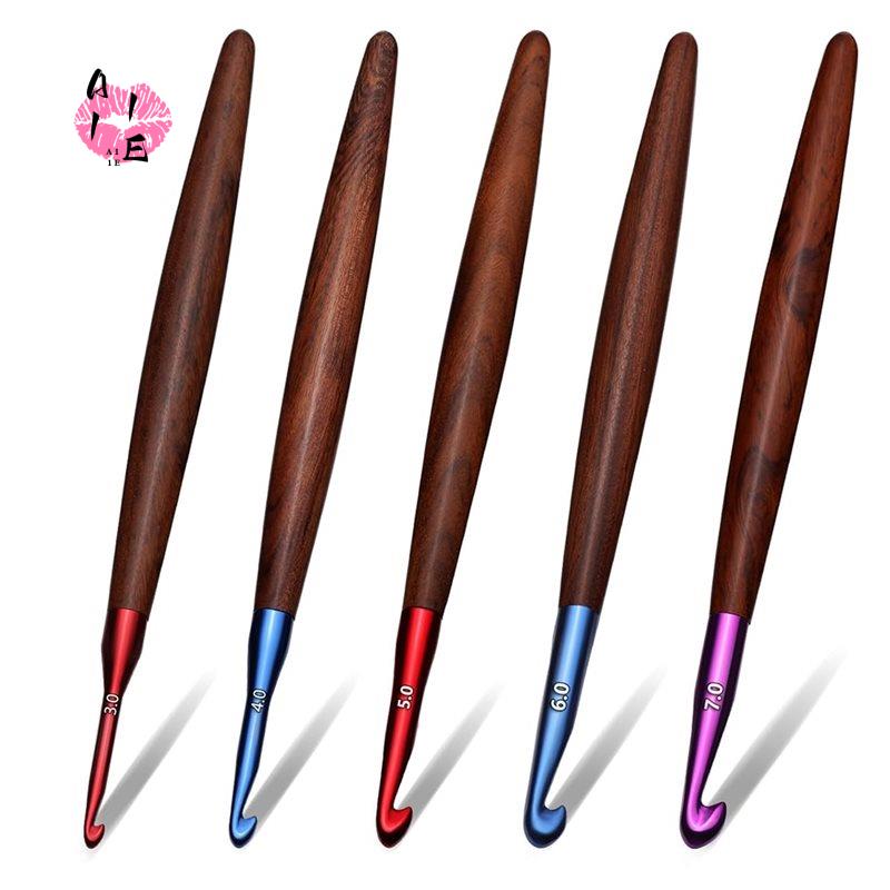 A11E-Crochet Hooks Set, Ergono - Wooden Crochet Hooks Ergonomic Handle recension och pris
