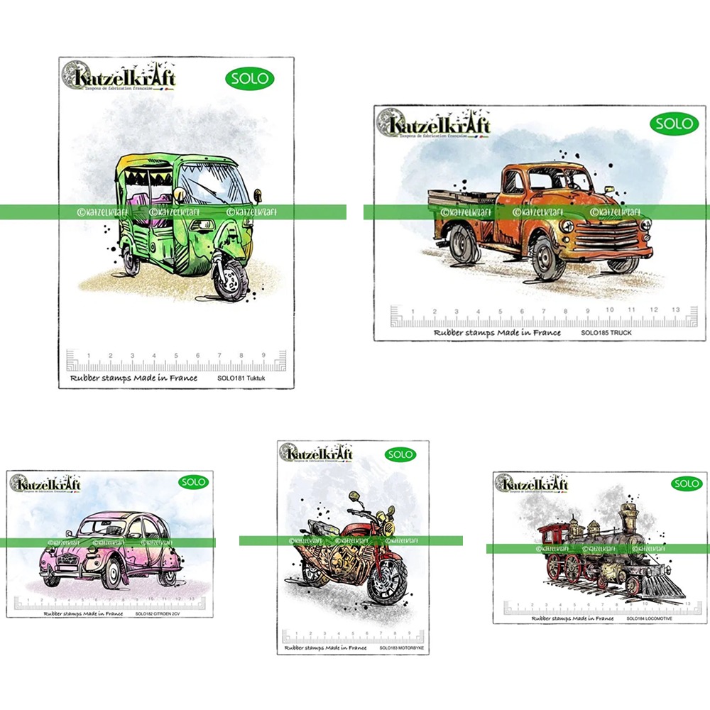 Trains and Trucks Clear Silico - Clear Silicone Stamps For Card Making recension och pris