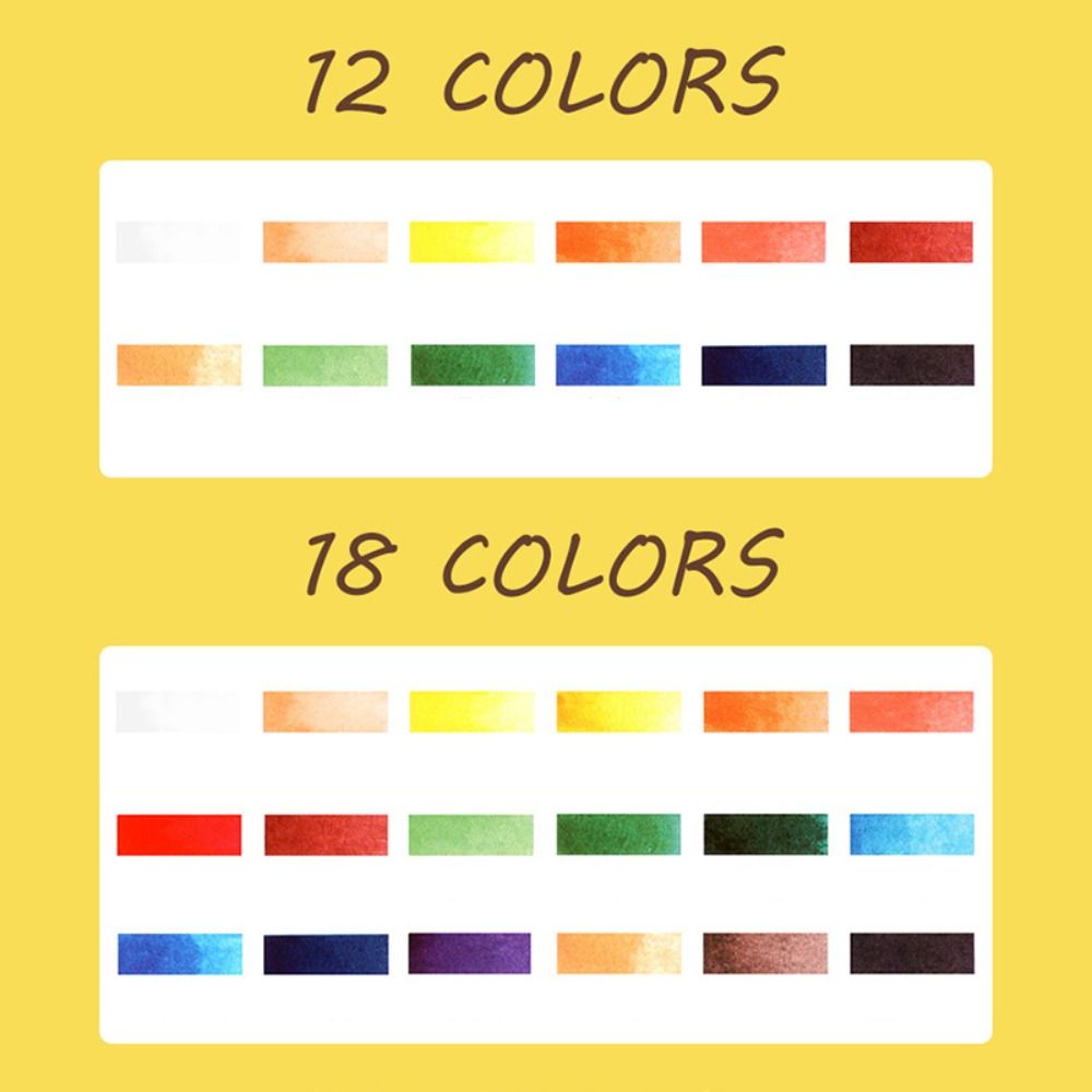 With Water Brush Pen Watercolo - Watercolor Paint Set Solid Pigment recension och pris