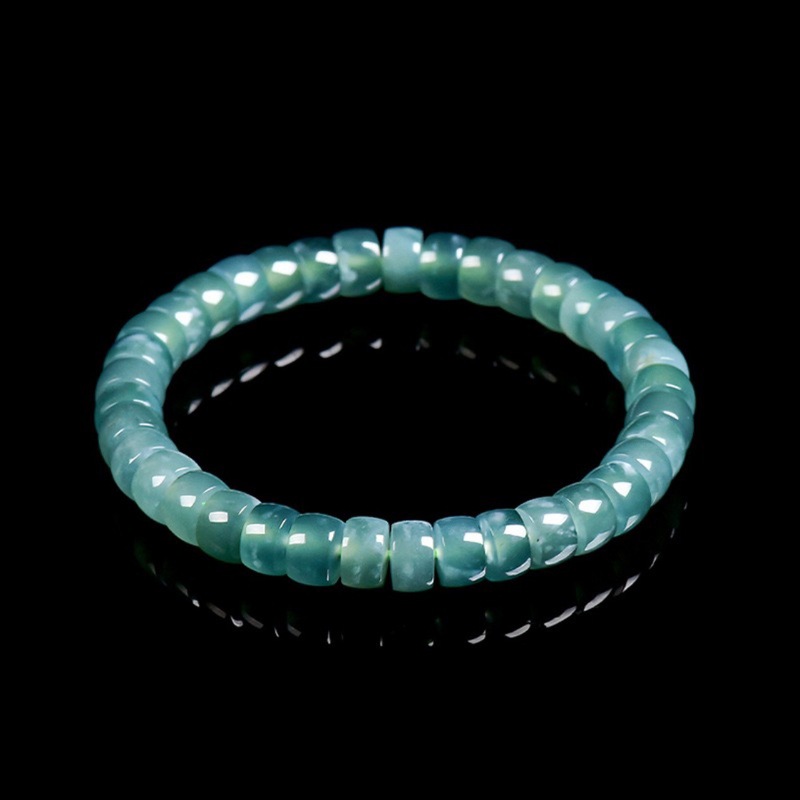 Natural Grade A Jadeite Blue W - Beading recension och pris
