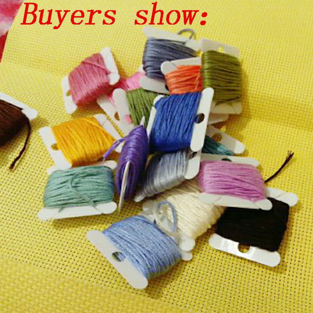 30pcs Plastic Floss Bobbins Se - Cotton Embroidery Thread Skeins recension och pris