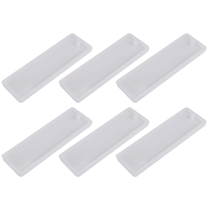 The New 6 Pcs/set Rectangle Si - Silicone Epoxy Resin Molds Set recension och pris