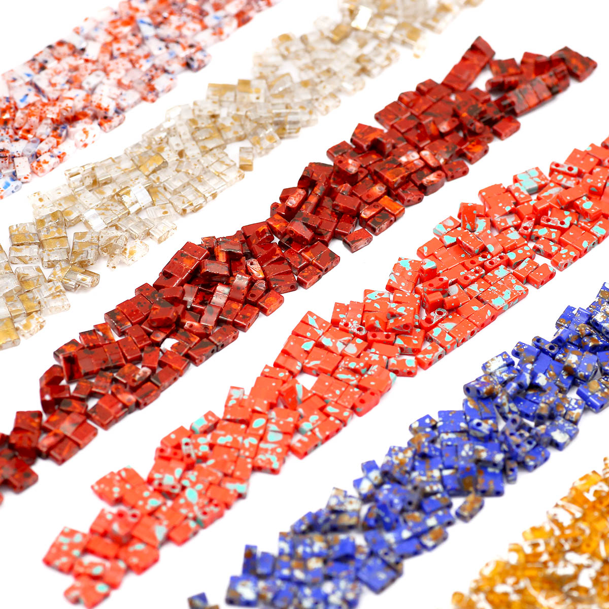 5×2mm Picasso Color Double Hol - Glass Seed Beads 2Mm Jewelry Making recension och pris