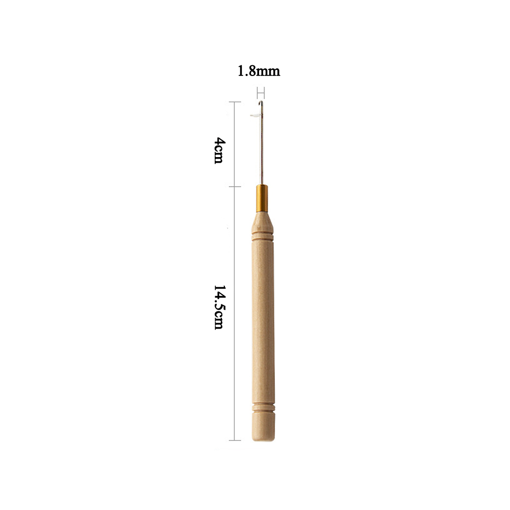 Ergonomic Wooden Handle Hair E - Wooden Crochet Hooks Ergonomic Handle recension och pris
