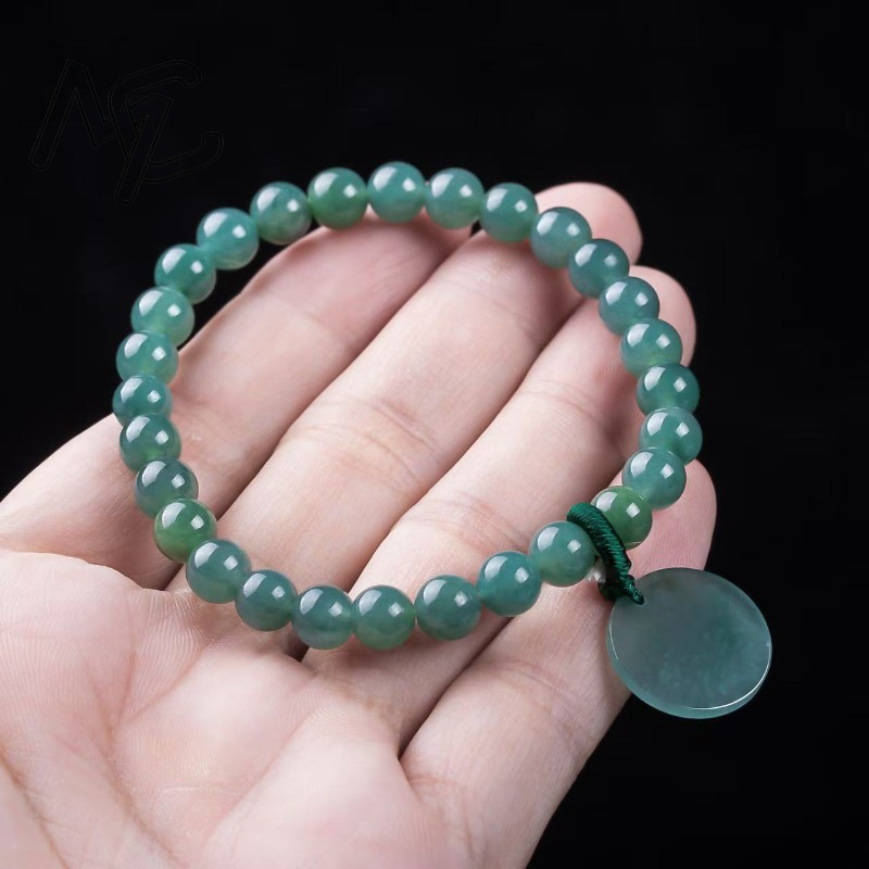 Natural Jadeite Blue Water Not - Beading recension och pris
