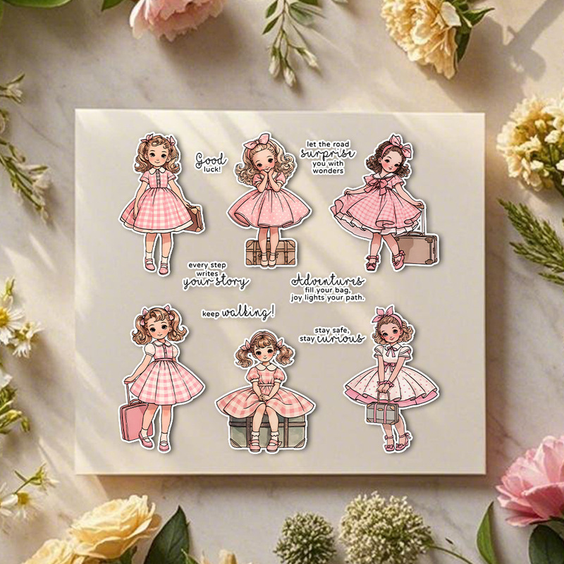 Suncraft Lovely Traveling Litt - Clear Silicone Stamps For Card Making recension och pris