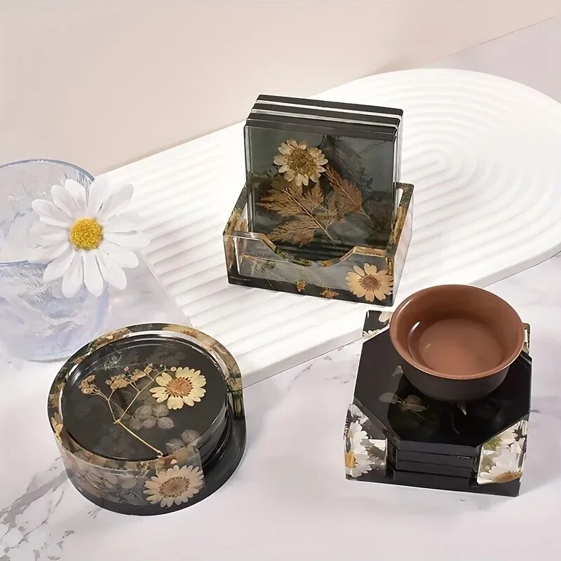 Coaster Resin Molds Set Includ - Silicone Epoxy Resin Molds Set recension och pris