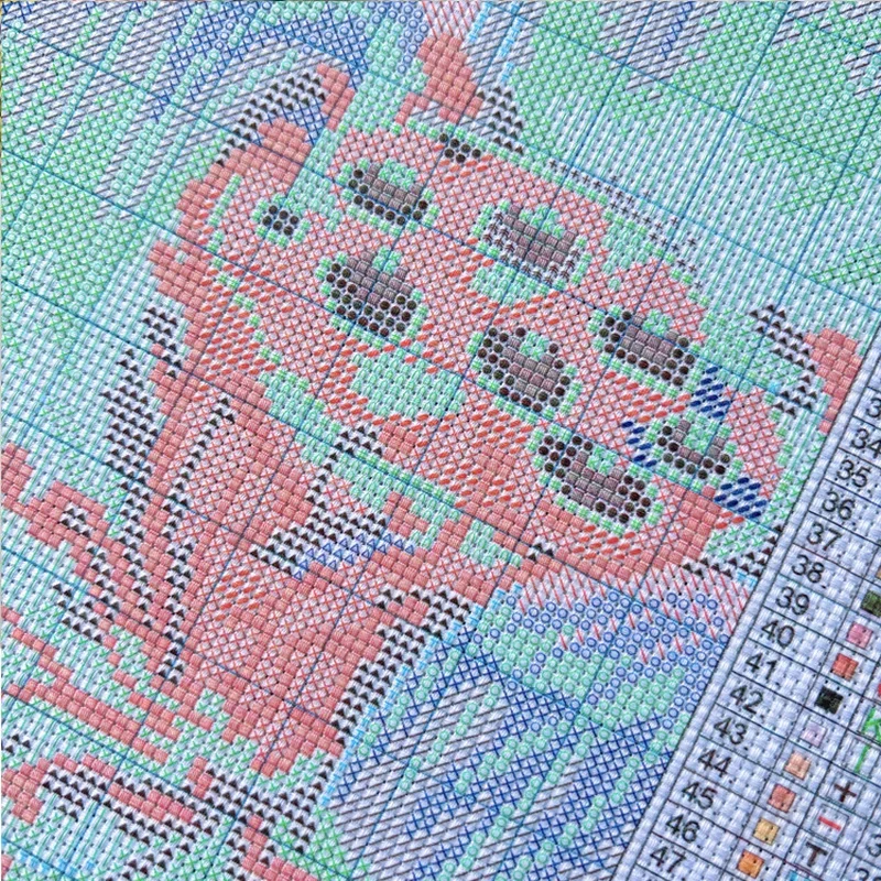 [ZZ4491- Flower Ball Dwarf] DI - Cross Stitch Stamped Kits Beginners recension och pris