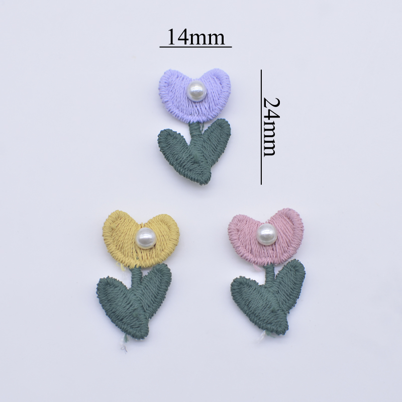 20Pcs 14*24mm Embroidered Knit - Embroidery recension och pris