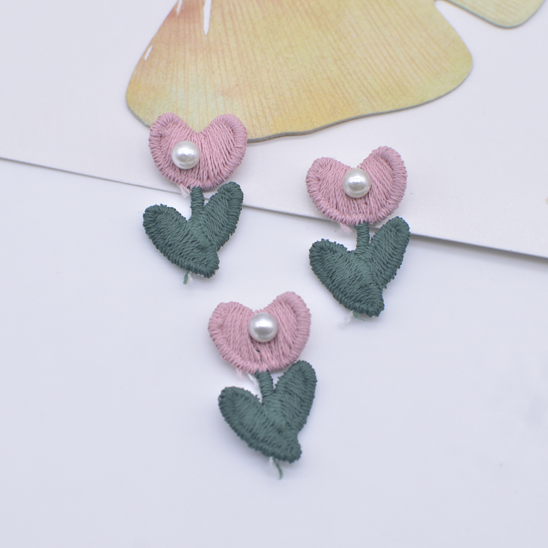20Pcs 14*24mm Embroidered Knit - Embroidery recension och pris