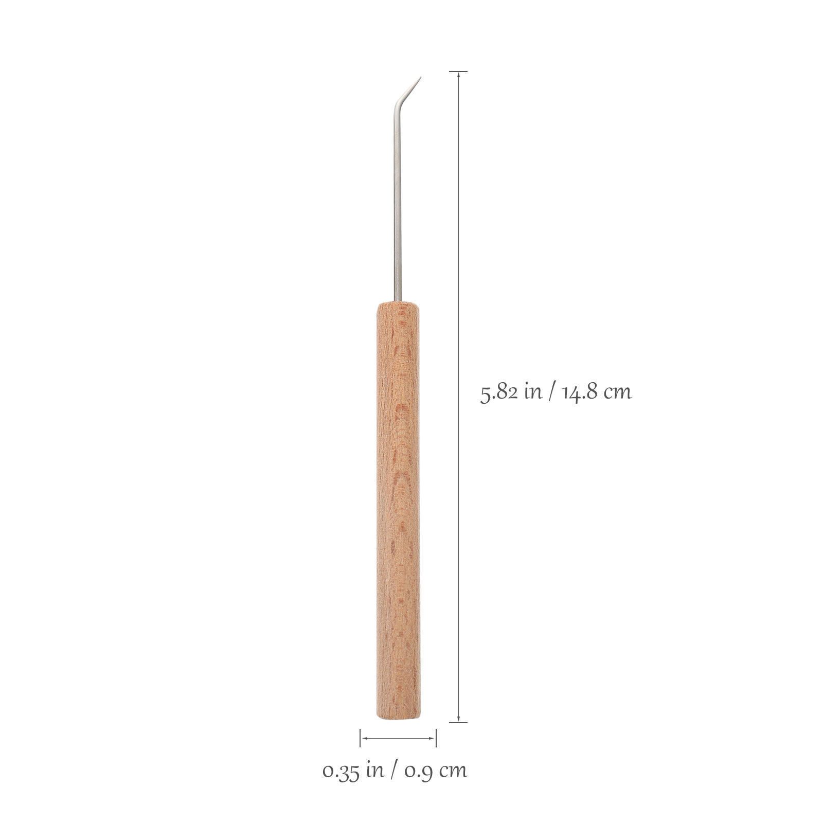 1Pcs Ergonomic Wood Handle Cro - Wooden Crochet Hooks Ergonomic Handle recension och pris